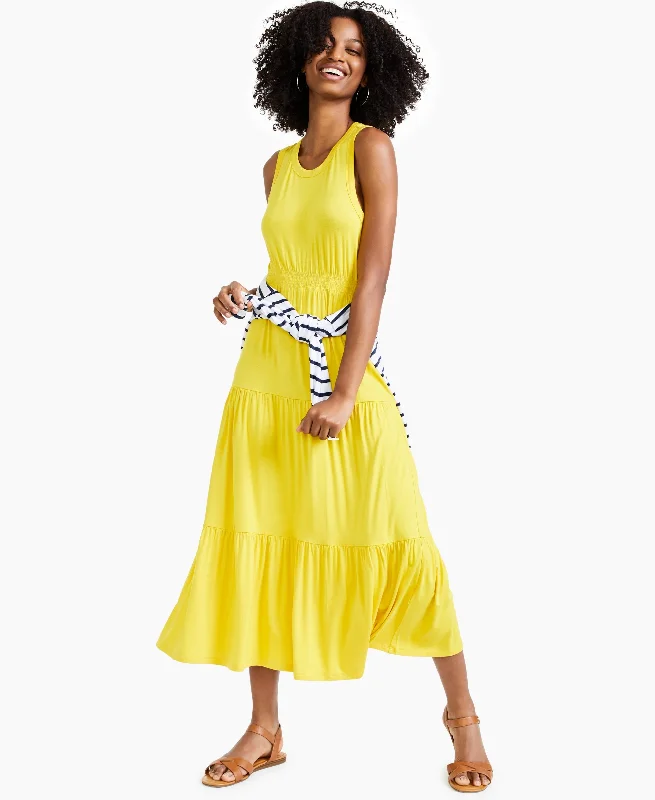 Style & Co Sleeveless Maxi Dress Trendy Maxi Dress with Belt