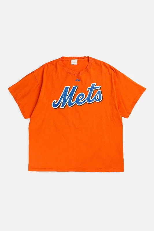 Vintage NY Mets MLB Tee - XL Fleece Fabric Down Fabric Feather Fabric