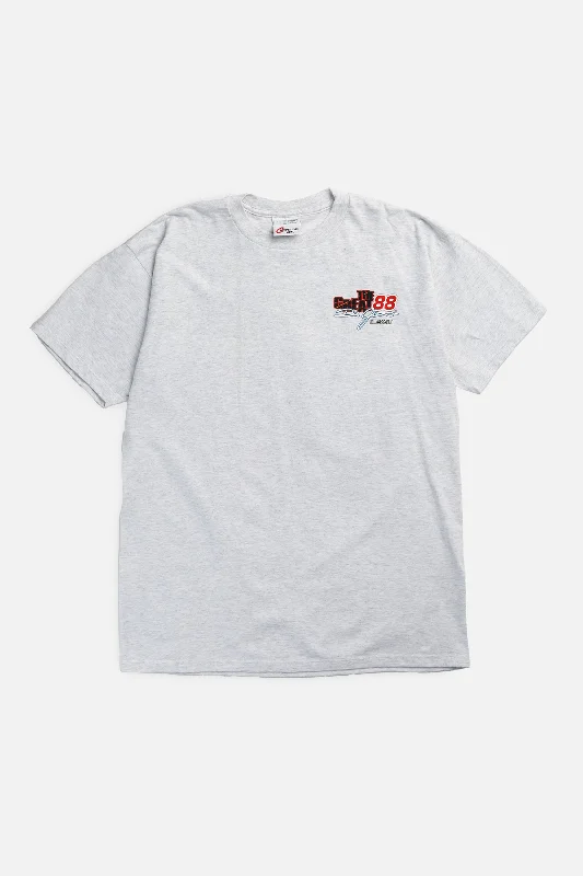 Vintage Racing Tee - L Mesh Blend Leather Blend Suede Blend