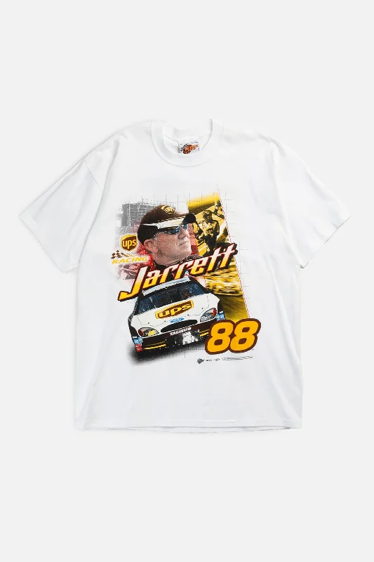 Vintage Racing Tee - L Solid Print Embellished