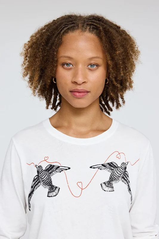 Washed White Tilda Tee Layered Multi-layer Single Layer