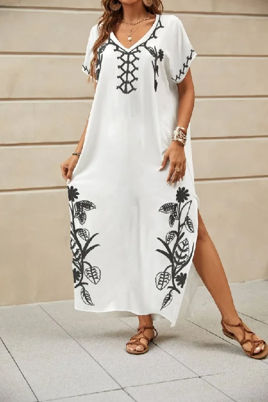 Women's Kaftan Dress Swim Cover Up Minimalist One-Piece