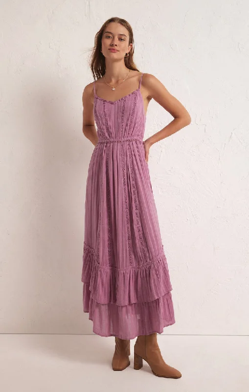 Z-Supply Rose Maxi Dress - DUSTY ORCHID Classic A-Line Maxi Dress