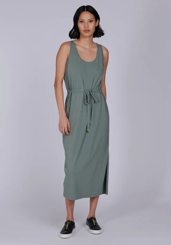 Barbour International Womens Qualify Midi Dress, Army Green Fashionable Floral Embroidery Midi Dress Barbour International Womens Qualify Midi Dress, Army Green Fashionable Floral Embroidery Midi Dress