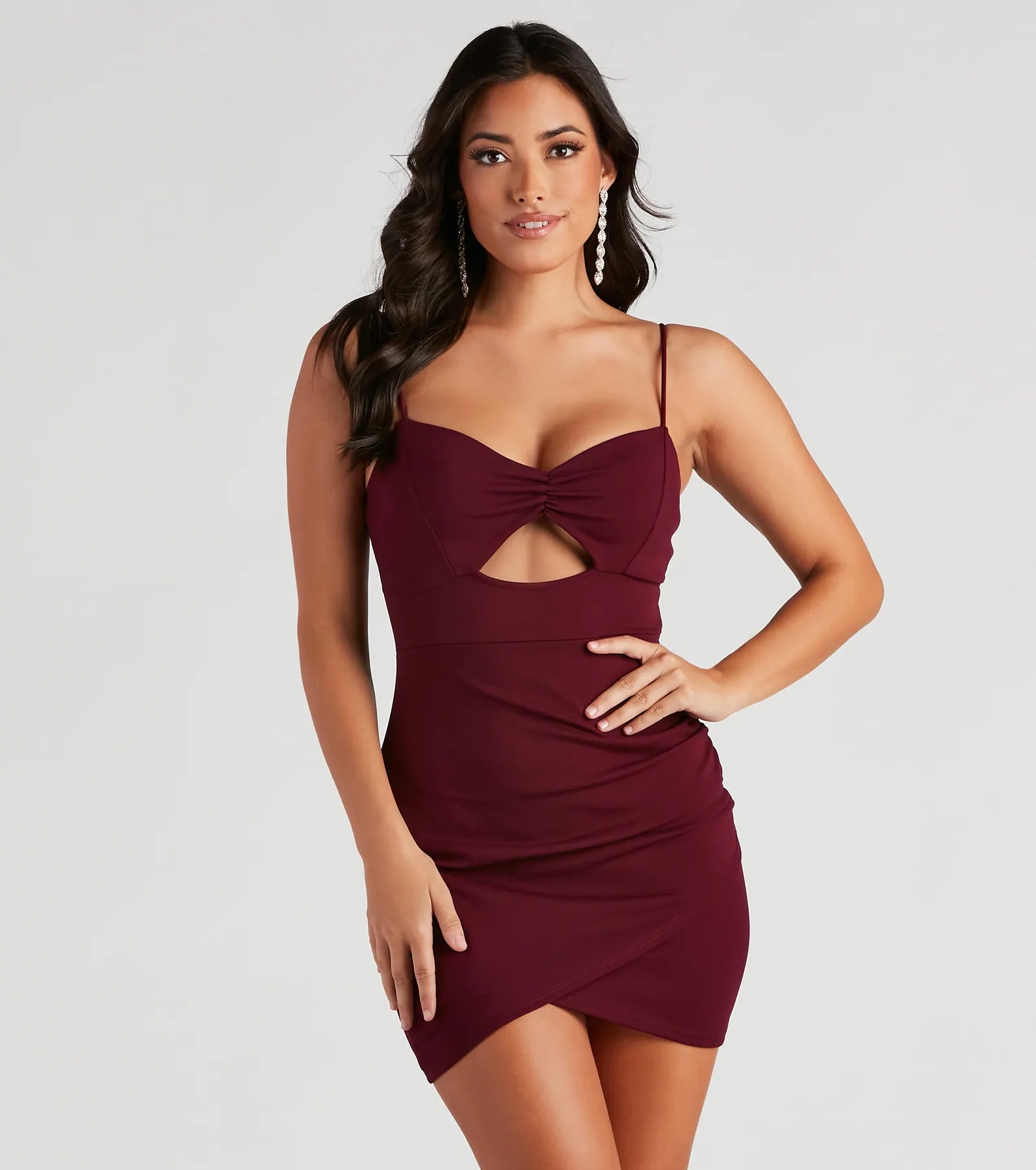 Keep It Chic Bodycon Mini Dress Fashionable Lace Mini Dress