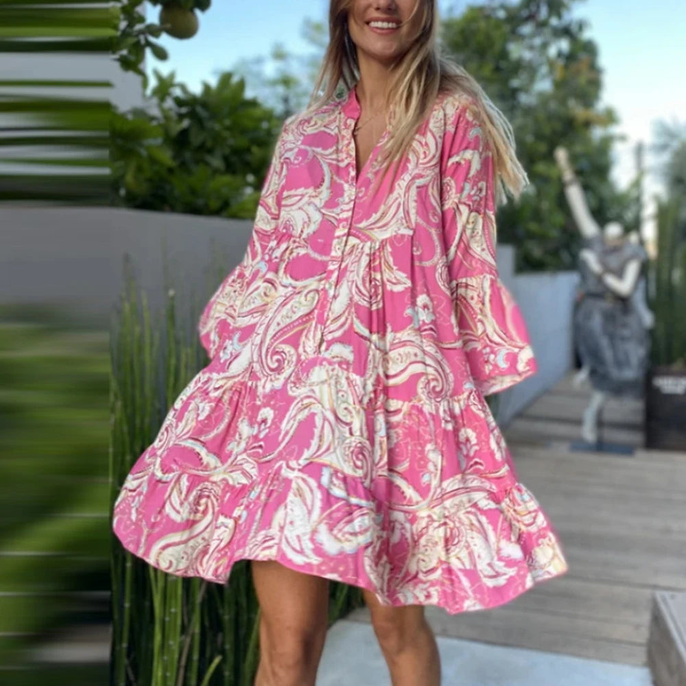 Ladies Summer Sexy Dress for Women Clothing 2023 Summer Floral skirt Casual Beach Sundress Dresses Female Mini Dresses Vestido Classic Floral Print Mini Dress Ladies Summer Sexy Dress for Women Clothing 2023 Summer Floral skirt Casual Beach Sundress Dresses Female Mini Dresses Vestido Classic Floral Print Mini Dress