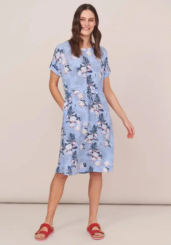 White Stuff Matilda Crinkle Drawcord Waist Midi Dress, Blue Multi Comfortable Draped Midi Dress White Stuff Matilda Crinkle Drawcord Waist Midi Dress, Blue Multi Comfortable Draped Midi Dress