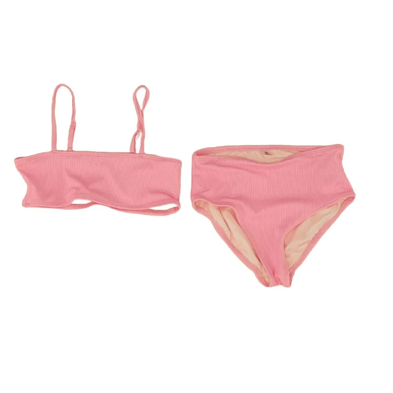 Pink Swimwear Full Coverage Swimsuit