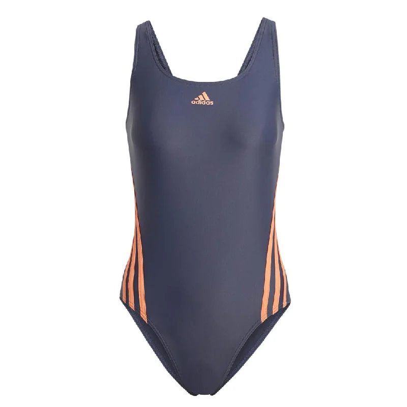 adidas - Women's 3-Stripes Swimsuit (IB5990) Quick-Dry Swimsuit