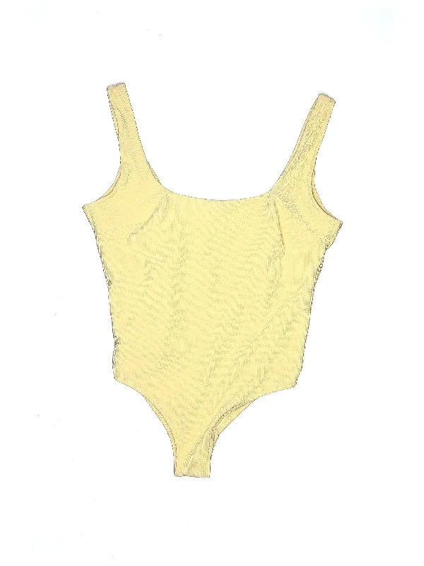 One Piece Swimsuit Mesh Detail Bikini