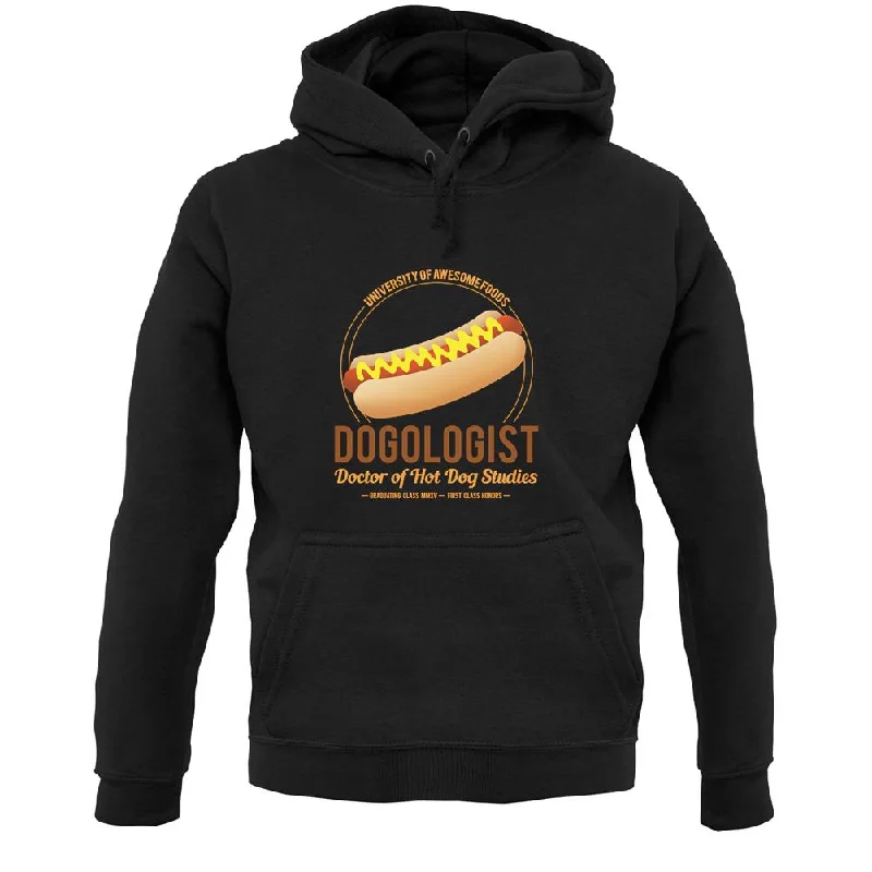 Hot Dogologist Unisex Hoodie Hoodie with Hem Drawcord Adjustable Customizable