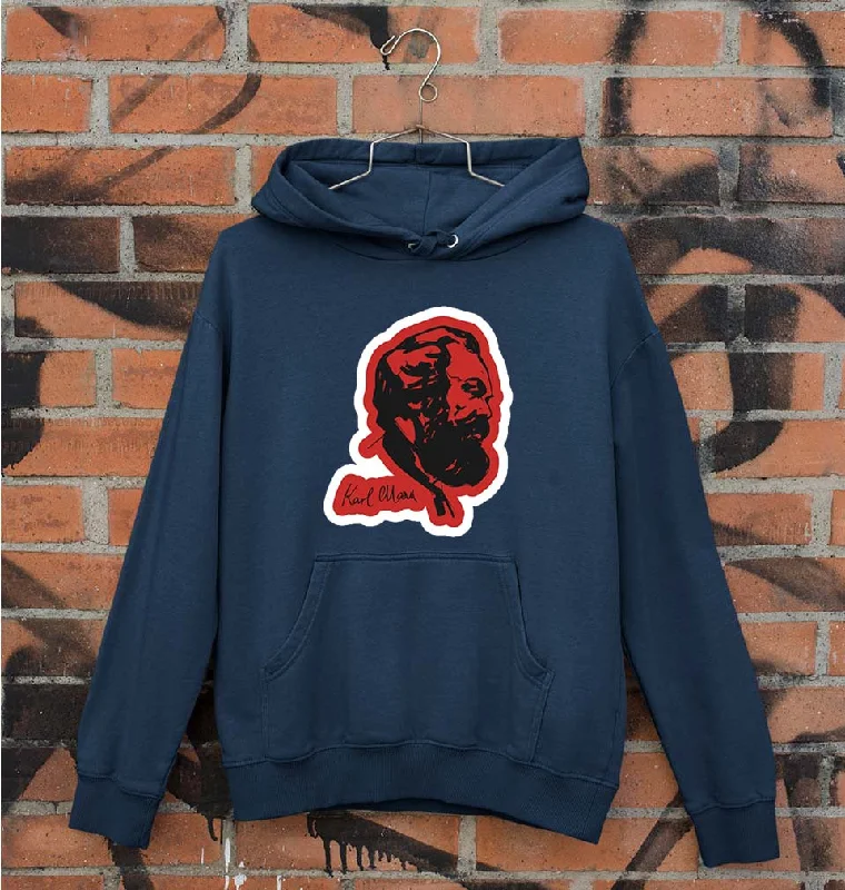 Karl Marx Unisex Hoodie for Men/Women Hoodie with Frayed Bohemian Relaxed