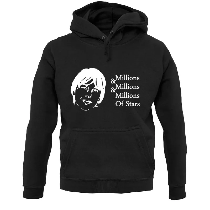 Millions Of Stars Unisex Hoodie Hoodie with Double Zipper Versatile Adjustable