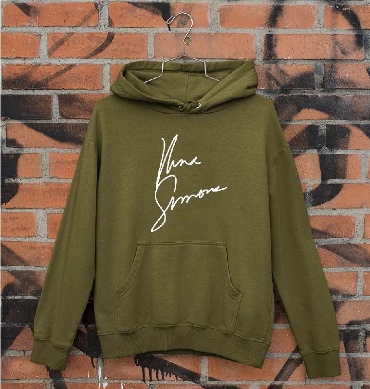 Nina Simone Unisex Hoodie for Men/Women Hoodie with Ribbed Neckline Snug Warm