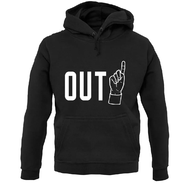 Out! Unisex Hoodie Hoodie with Magnetic Closure Innovative Modern