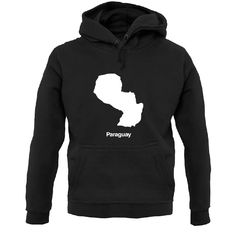 Paraguay Silhouette Unisex Hoodie Zip Hoodie Drawstring Kangaroo Pocket