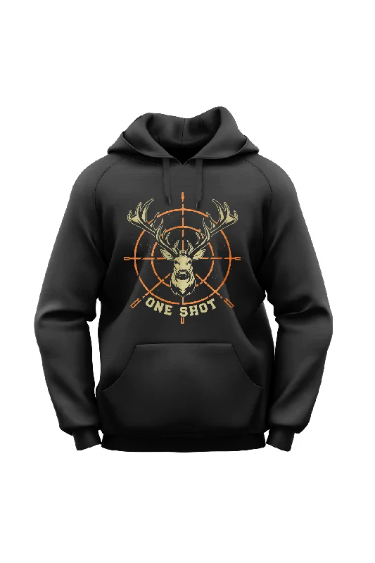 "One Shot" Lightweight Eco-Friendly Unisex Hoodie Hoodie with Back Slit Movement Comfort