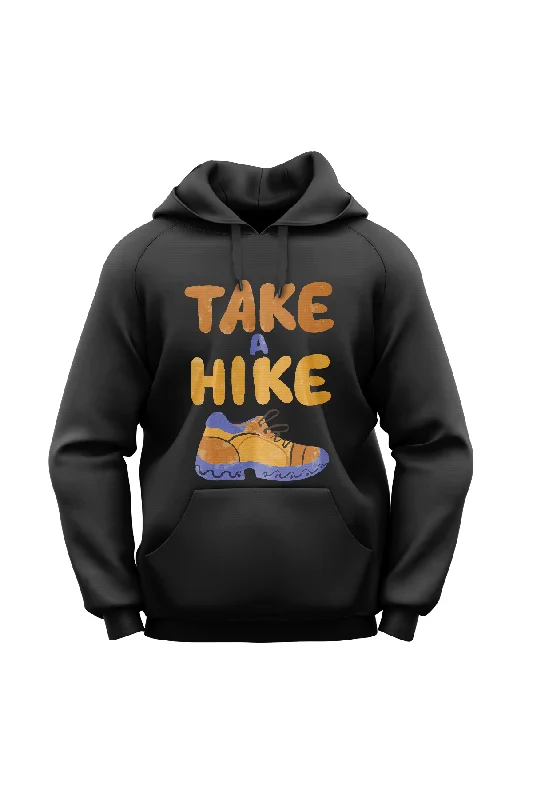 "Take A Hike" Lightweight Eco-Friendly Unisex Hoodie Hoodie with Button Classic Timeless