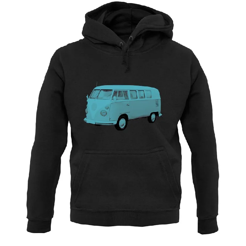 Split Screen Campervan Colour Unisex Hoodie Hoodie with Color Block Contrast Stylish