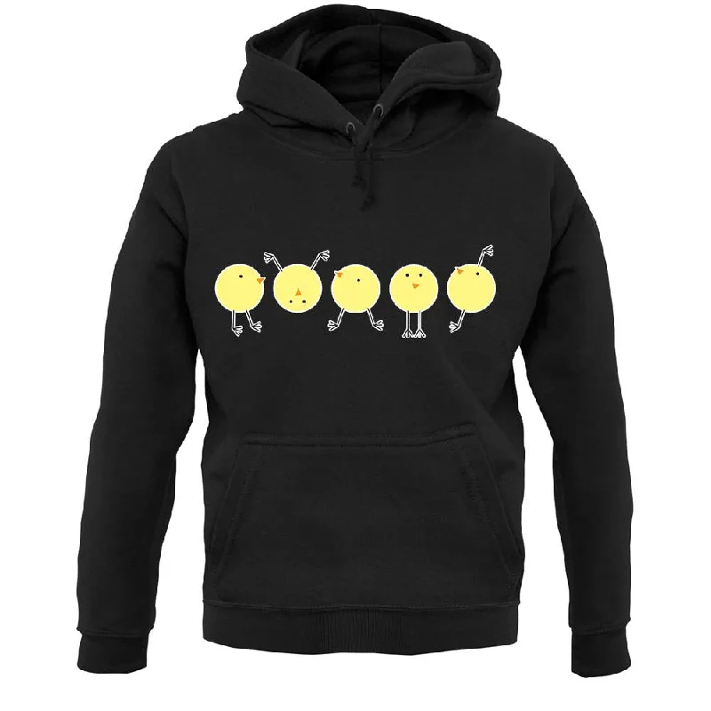 Yellow Chicks Unisex Hoodie Hoodie with Gradient Ombre Colorful