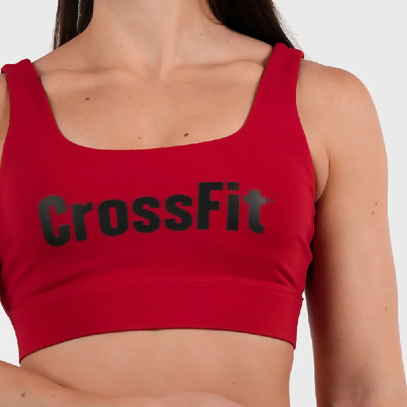 Northern Spirit - CROSSFIT® LAMBDI WOMEN CLASSIC SPORTS BRA MEDIUM SUPPORT - CARMINE Full Coverage Bralette