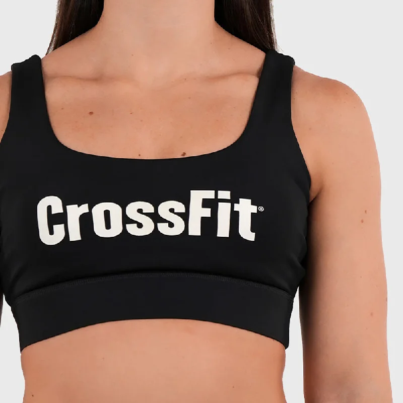 Northern Spirit - CROSSFIT® LAMBDI WOMEN CLASSIC SPORTS BRA MEDIUM SUPPORT - INK Breathable Wireless Bra