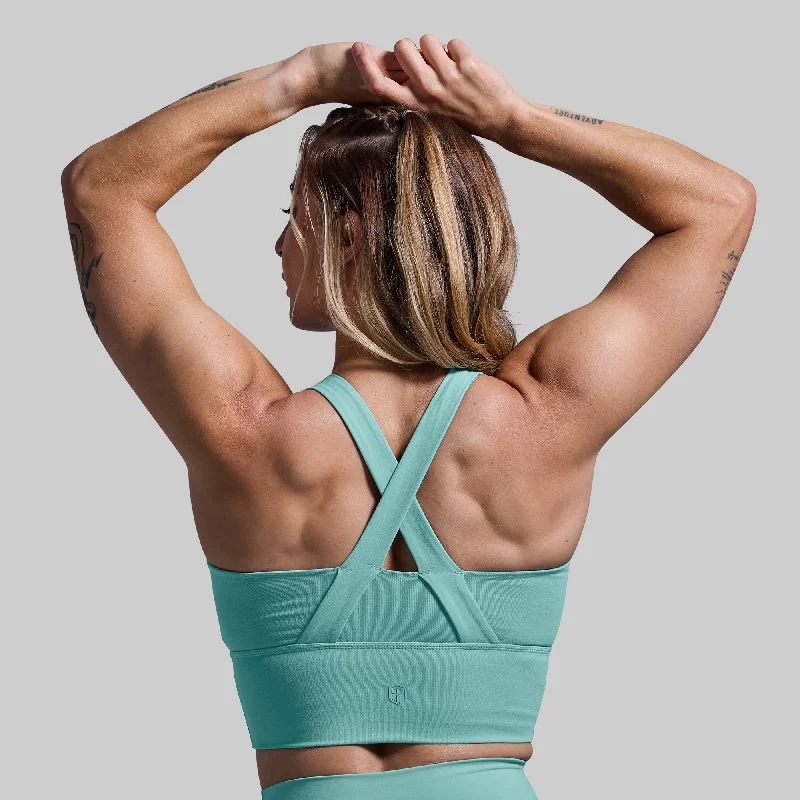 Intensity Sports Bra (Nile Blue) Trendy Lace Bra