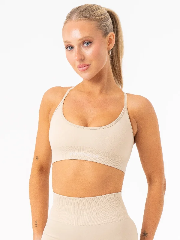 Lift 2.0 Seamless Sports Bra - Sand Seamless Wireless Bra