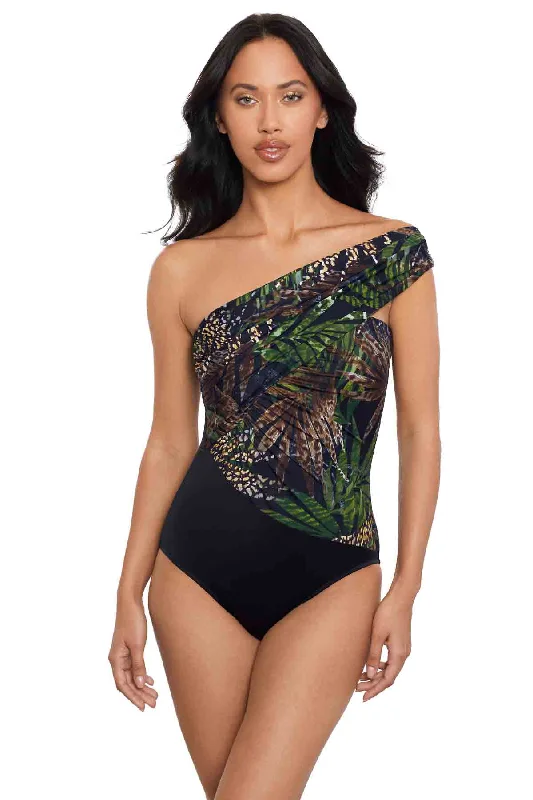 Nighthawk Goddess One Piece Swimsuit Soft Beachwear Set