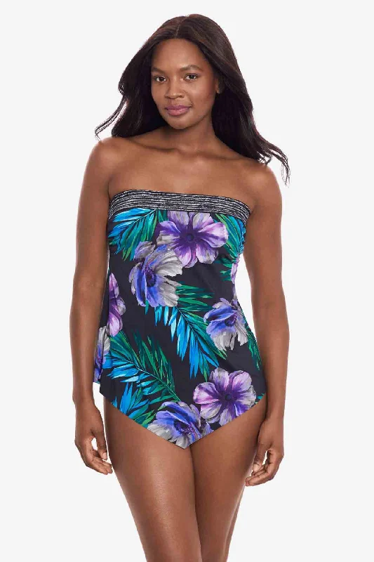 Flora Aura Hankini Tankini Top Elegant Ruffled Bikini