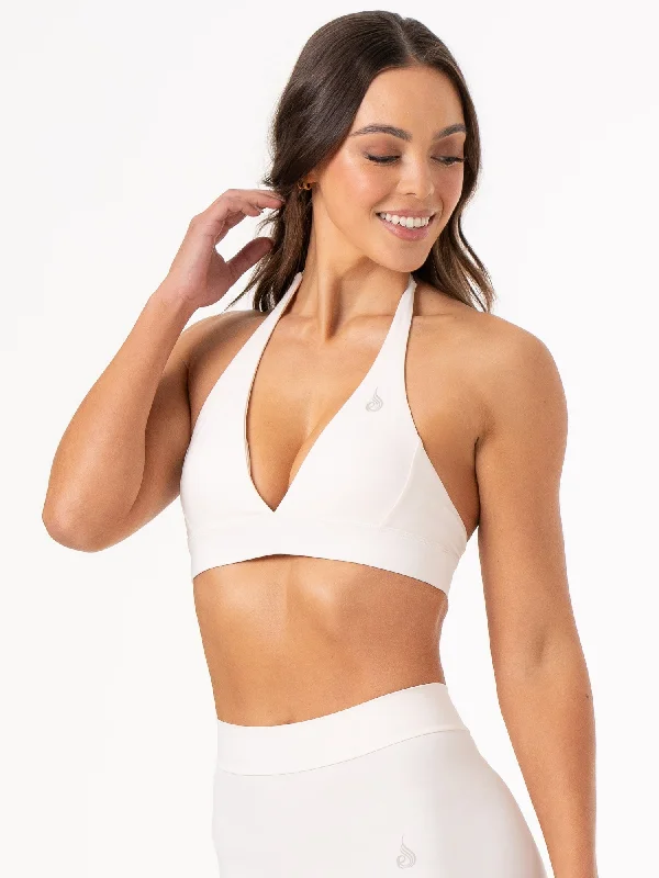 NKD Halter Bra - Ivory Full Coverage Bralette