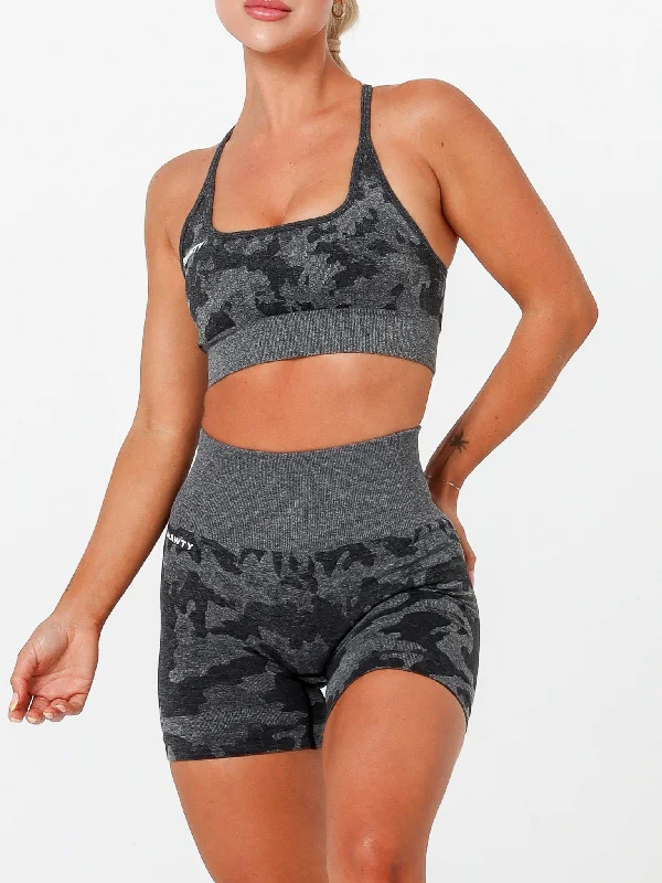 Seamless Camo Bra Supportive Sports Bra