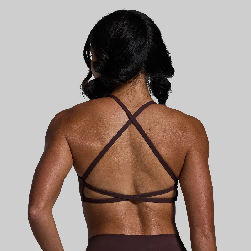 Serenity Sports Bra (French Roast) Sexy Mesh Bralette