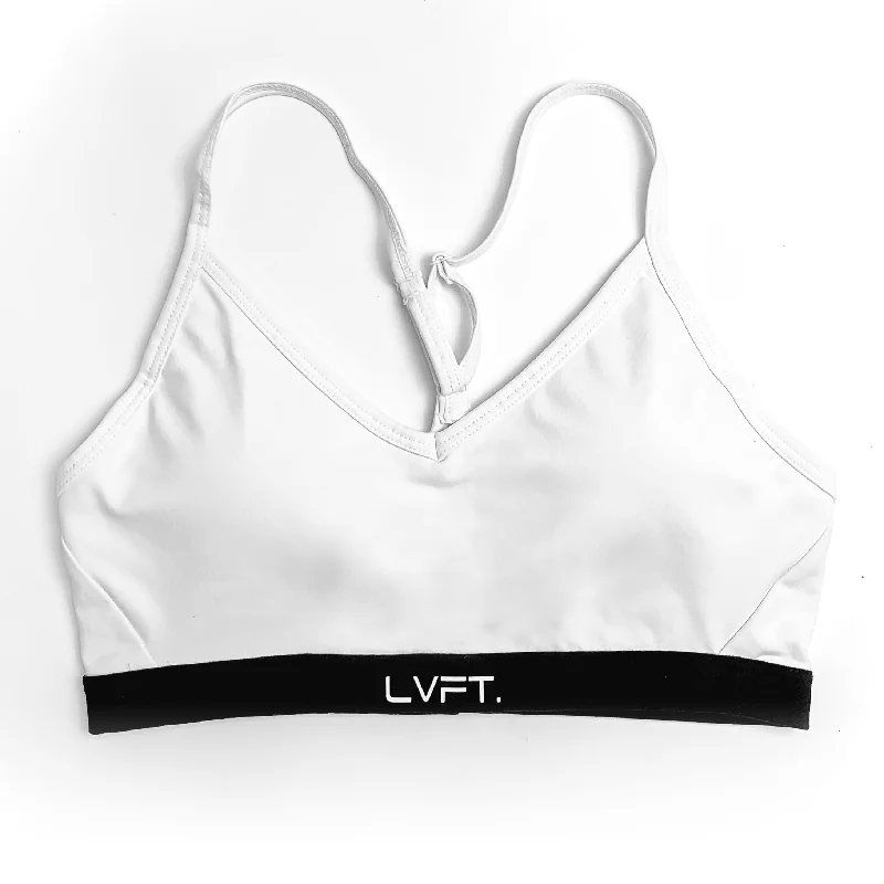 Synergy Sports Bra- White Full Coverage Bra