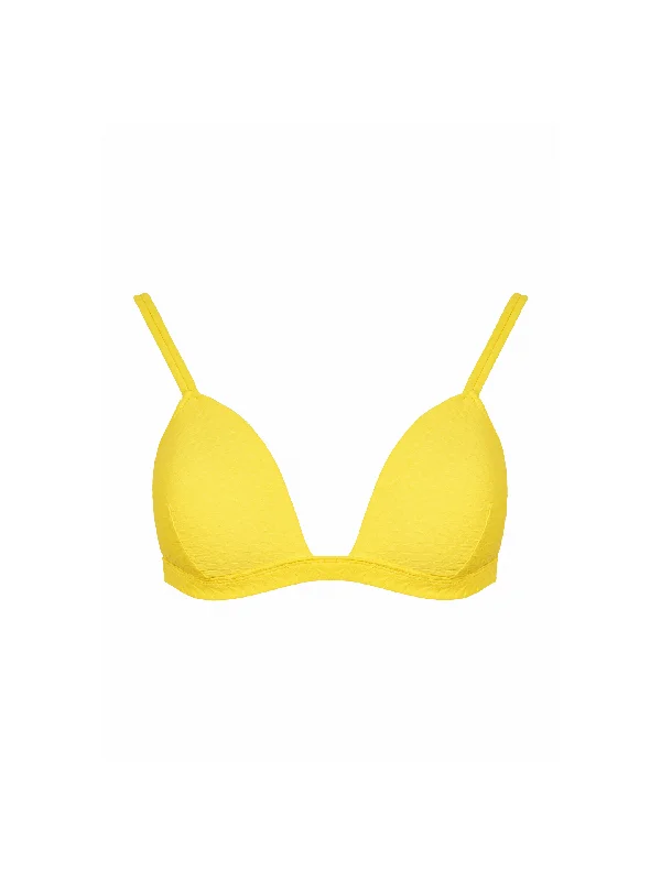 The One80 Bra - Lemon (Embossed) Breathable Comfort Bra