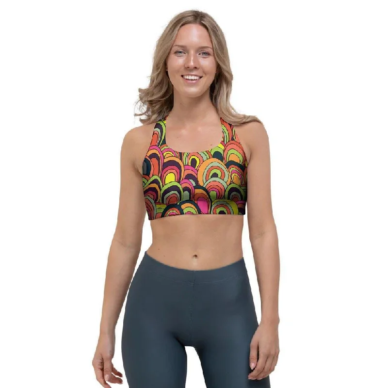 Trippy Sports Bra Strapless Support Bra