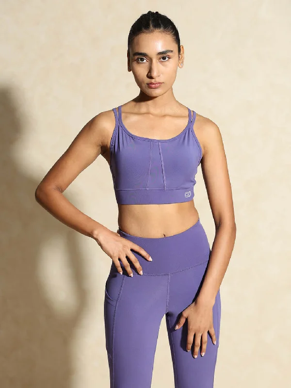 Yoga Strap Back Bra Iris Seamless Wireless Bra