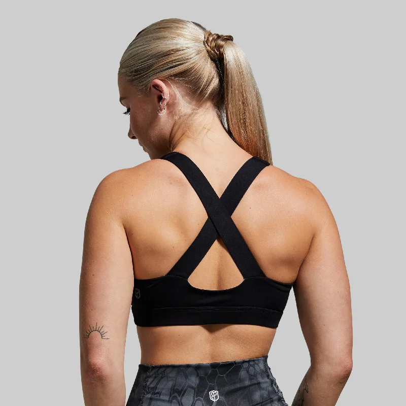 Your Essential Sports Bra (Black) Stylish Strapless Bra