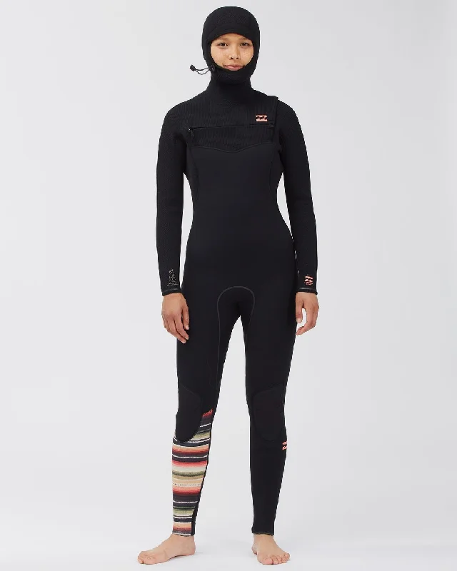 5/4 Furnace Comp Series Hooded Wetsuit - Serape Hoodie with Hem Applique Textured Unique 5/4 Furnace Comp Series Hooded Wetsuit - Serape Hoodie with Hem Applique Textured Unique
