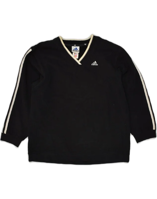 ADIDAS Womens Sweatshirt Jumper UK 10 Small Black Cotton Hoodie with Elastic Waist Stretchable Comfortable ADIDAS Womens Sweatshirt Jumper UK 10 Small Black Cotton Hoodie with Elastic Waist Stretchable Comfortable