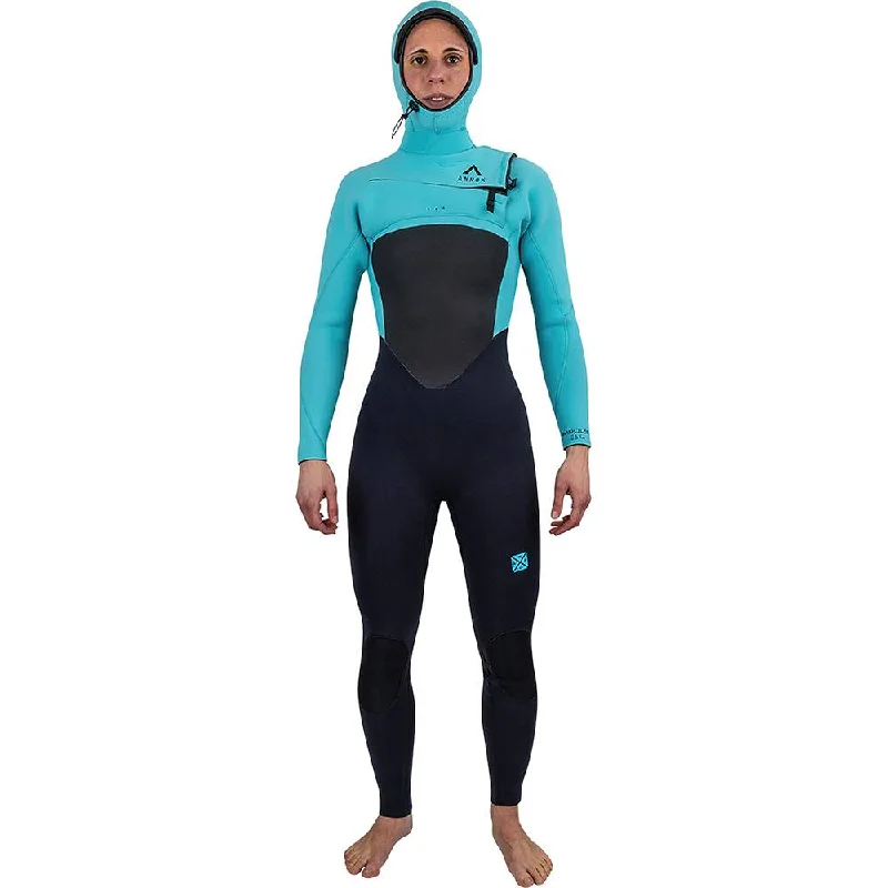 Annox Impulse Women Hooded Wetsuit 6/5/4 - glacier Hoodie with Sequins Glamorous Eye-catching Annox Impulse Women Hooded Wetsuit 6/5/4 - glacier Hoodie with Sequins Glamorous Eye-catching