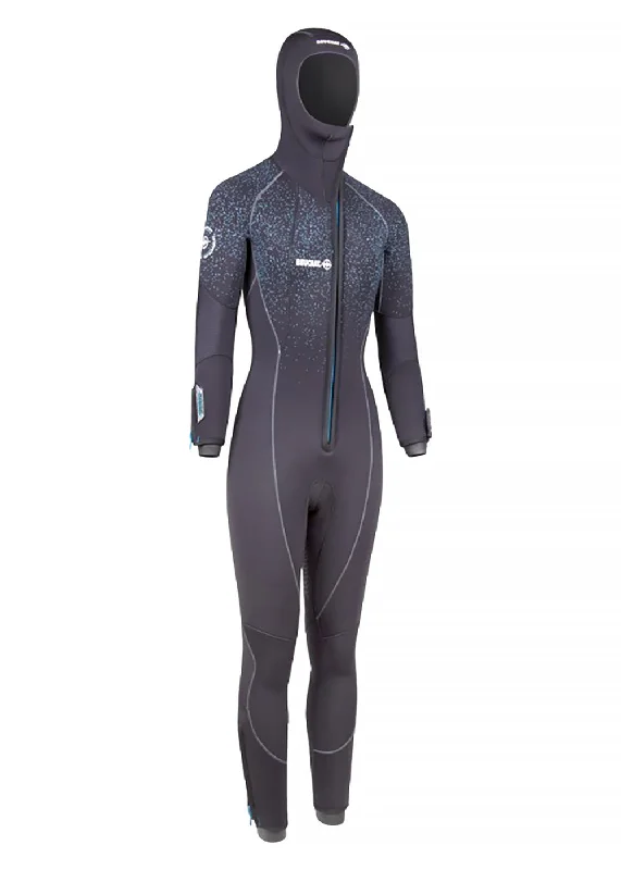Beuchat Womens Focea Comfort 6 Hooded 7mm Semi Dry Scuba Diving Wetsuit Hoodie with Relaxed Fit Easy Casual Beuchat Womens Focea Comfort 6 Hooded 7mm Semi Dry Scuba Diving Wetsuit Hoodie with Relaxed Fit Easy Casual