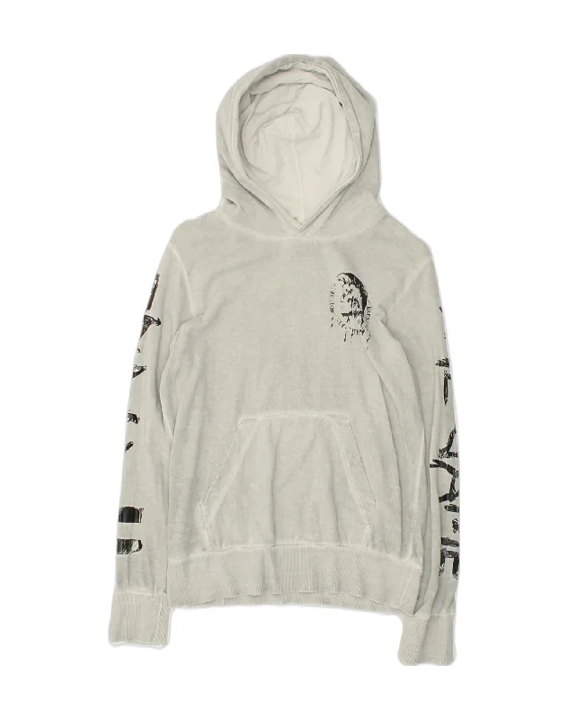 DIESEL Boys Graphic Hoodie Jumper 11-12 Years Grey Cotton Hoodie with Full-Zip Functional Layering DIESEL Boys Graphic Hoodie Jumper 11-12 Years Grey Cotton Hoodie with Full-Zip Functional Layering