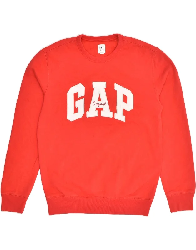 GAP Womens Graphic Sweatshirt Jumper UK 4 XS Red Cotton Cotton Hoodie Fleece Lining Warmth GAP Womens Graphic Sweatshirt Jumper UK 4 XS Red Cotton Cotton Hoodie Fleece Lining Warmth