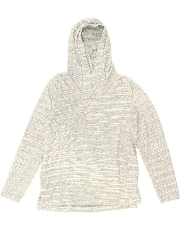 GAP Womens Oversized Hoodie Jumper UK 6 XS Grey Striped Cotton Hoodie with Cuffed Sleeves Snug Secure GAP Womens Oversized Hoodie Jumper UK 6 XS Grey Striped Cotton Hoodie with Cuffed Sleeves Snug Secure