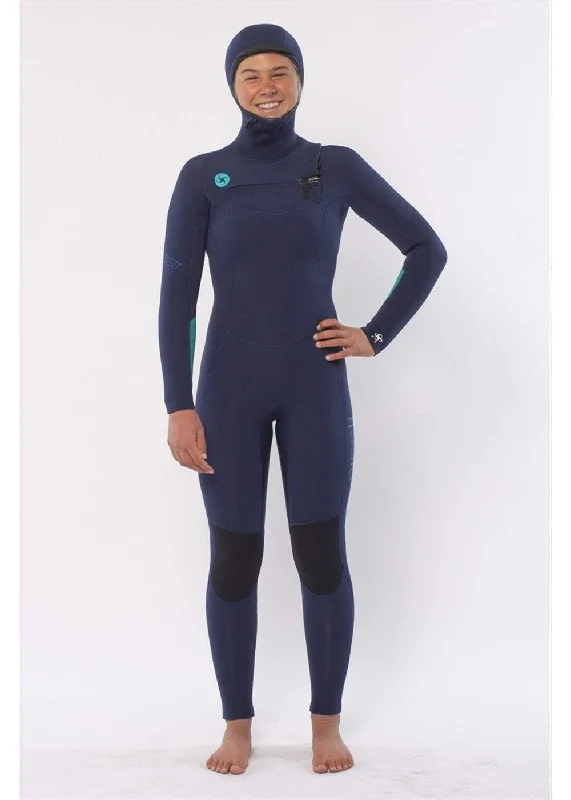 Sisstr My seas 5/4 Hooded Chest Zip Wetsuit - stb Hoodie with Hem Elastic Stretchable Comfortable Sisstr My seas 5/4 Hooded Chest Zip Wetsuit - stb Hoodie with Hem Elastic Stretchable Comfortable