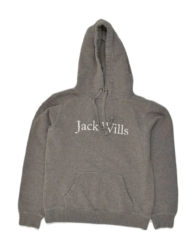JACK WILLS Womens Graphic Hoodie Jumper UK 12 Medium Grey Cotton Hoodie with V-Neck Classic Versatile JACK WILLS Womens Graphic Hoodie Jumper UK 12 Medium Grey Cotton Hoodie with V-Neck Classic Versatile
