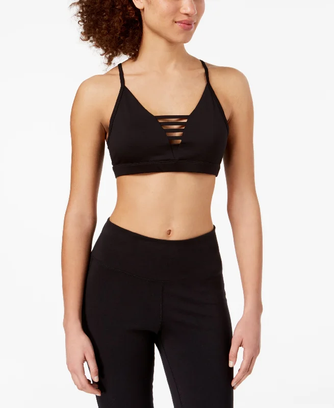 Material Girl Active Juniors Cage Front Sports Bra Active Wear Bra