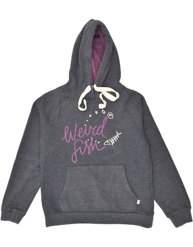 WEIRD FISH Womens Graphic Hoodie Jumper UK 12 Medium Grey Cotton Hoodie with Earth Tones Natural Calm WEIRD FISH Womens Graphic Hoodie Jumper UK 12 Medium Grey Cotton Hoodie with Earth Tones Natural Calm