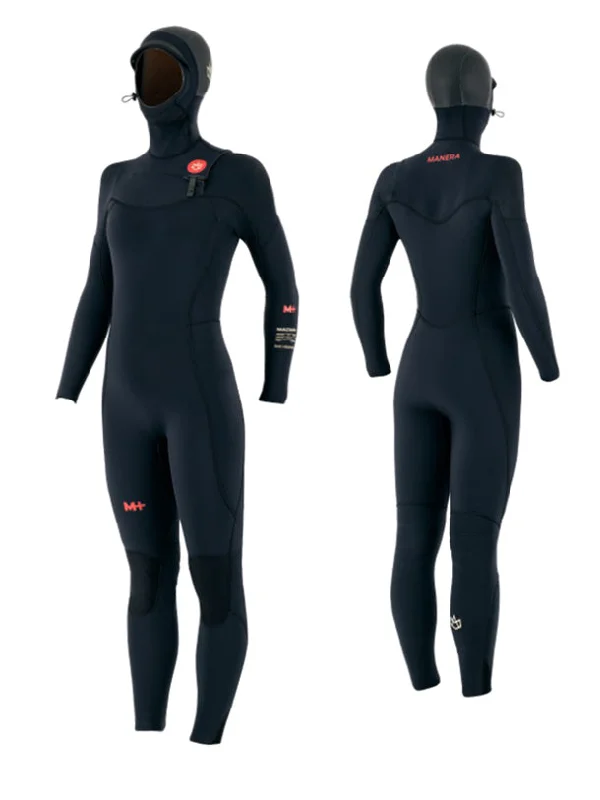 Women's Meteor Magma 5/4/3mm Steamer Hooded Fullsuit - 2022 Hoodie with Applique Textured Unique Women's Meteor Magma 5/4/3mm Steamer Hooded Fullsuit - 2022 Hoodie with Applique Textured Unique